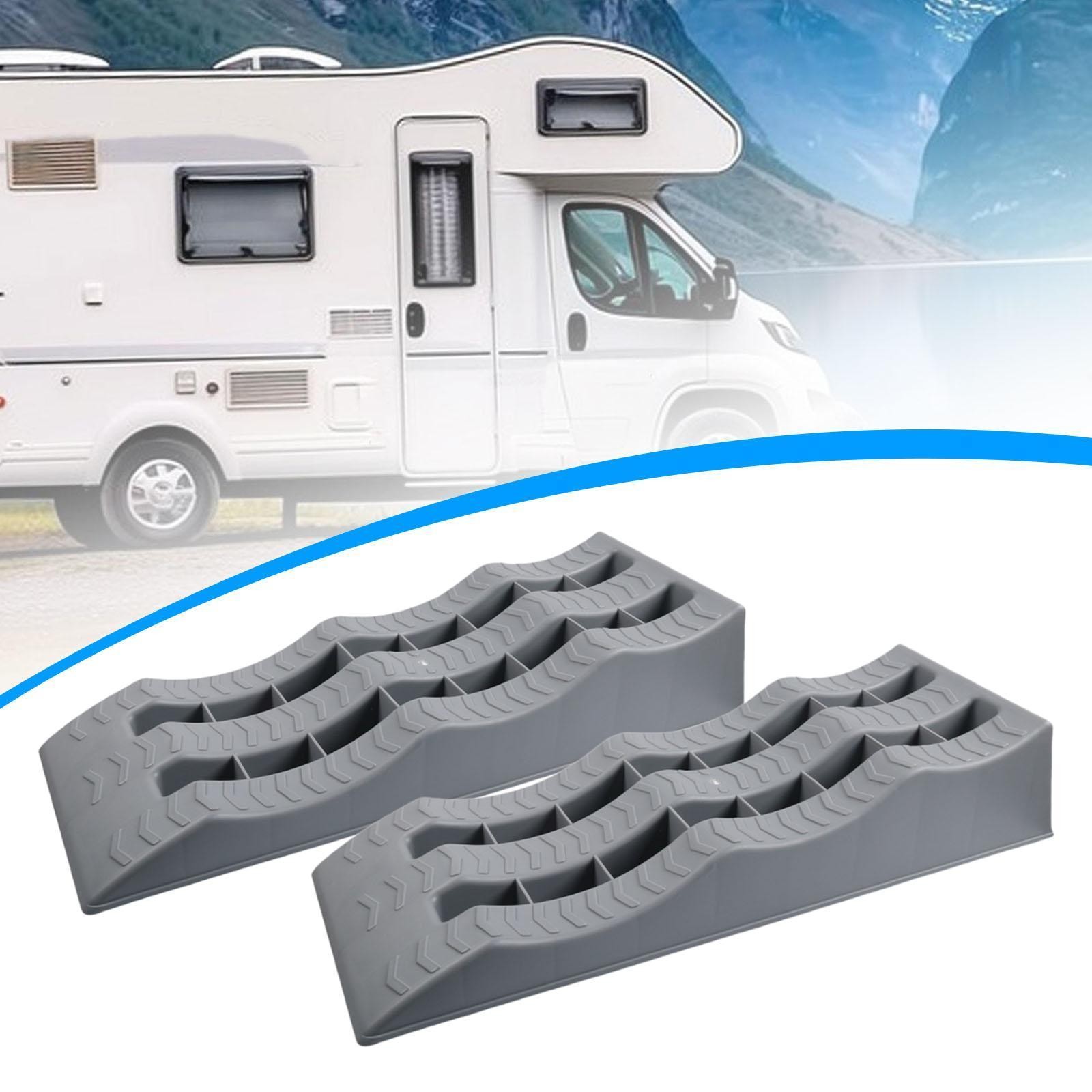 2 Pieces Automotive Leveling Ramps Stable Tire Placement Anti Slip Car Ramps