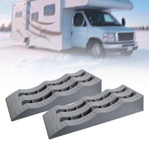 2x Automotive Leveling Ramps Sturdy Universal Raising Auto Car Wheel Chocks
