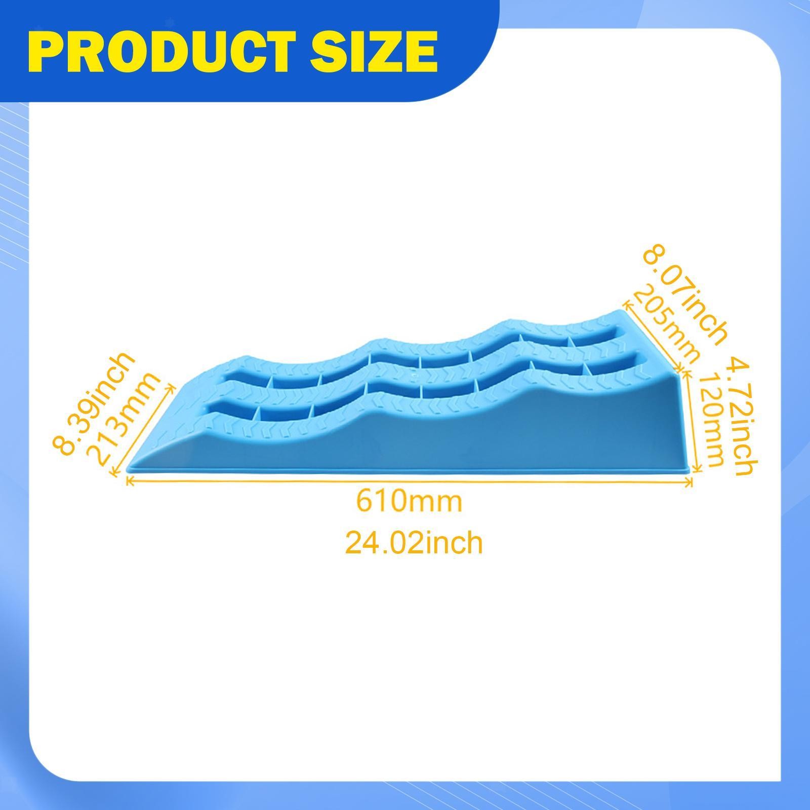 2x Automotive Leveling Ramps 3 Steps Practical Stable Tire Flat Protectors Car - Image 2