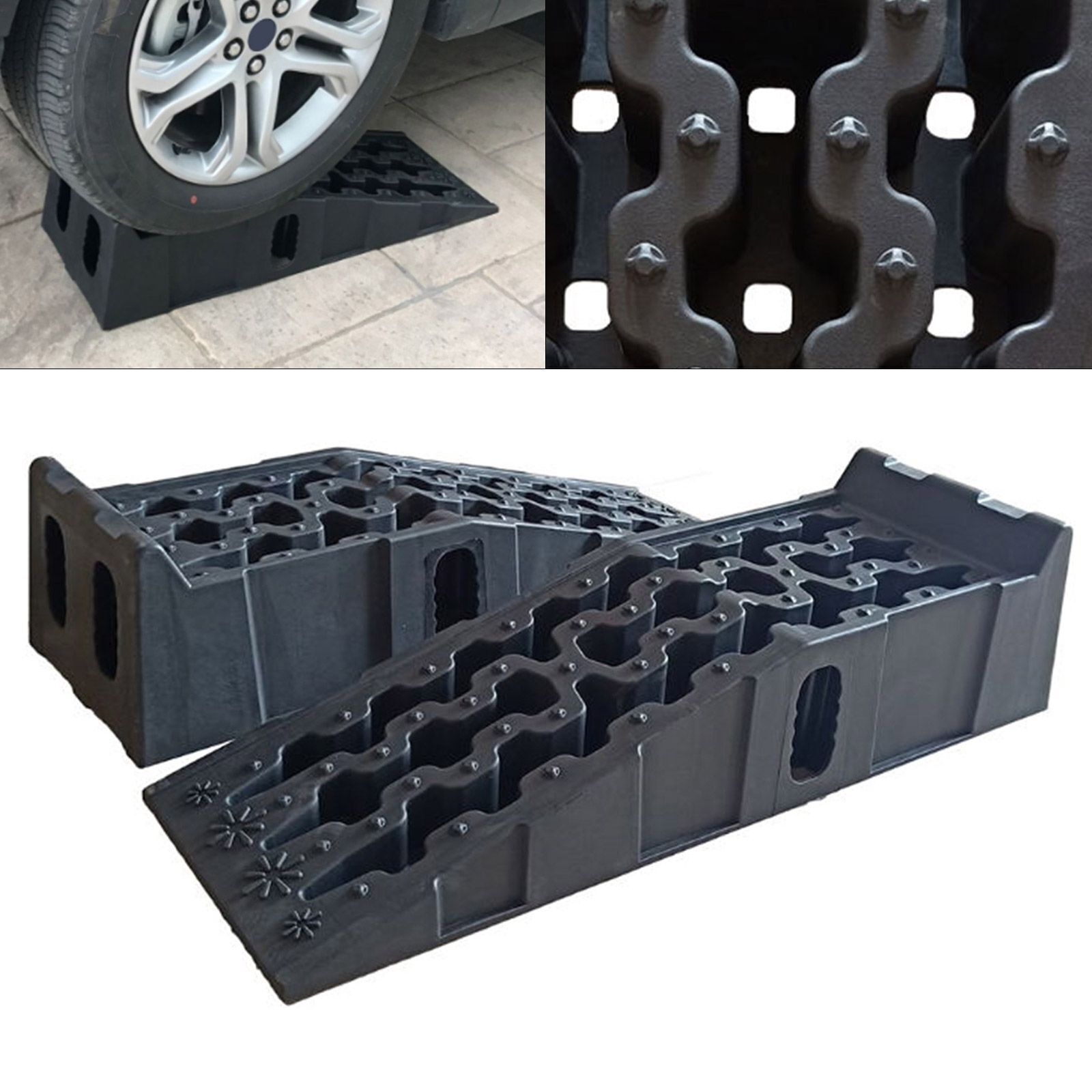 Car Ramp 1 Pair of 7 Ton/16000 Pounds Heavy-duty Ramp Lifts up 170mm Automotive - Image 2