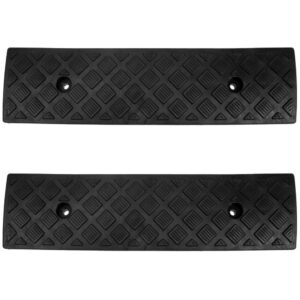 2 Pieces Curb Ramp Driveway Ramps Pad for outside Steps Car