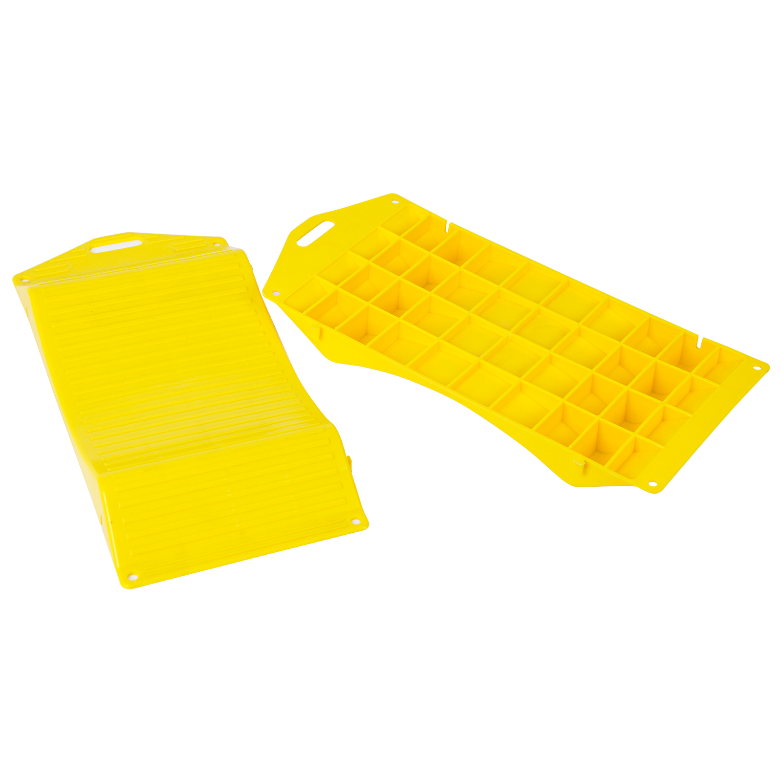 4pcs Yellow Portable Tire Saver Ramps Highly Visible for Flat Spot and Flat Tire - Image 2