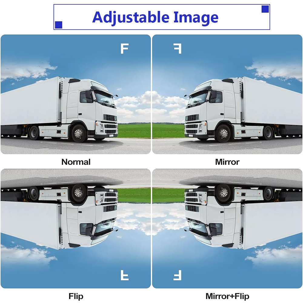 Wireless Car Rear View Backup Camera Reverse HD Parking NightVision 4.3" Monitor - Image 5