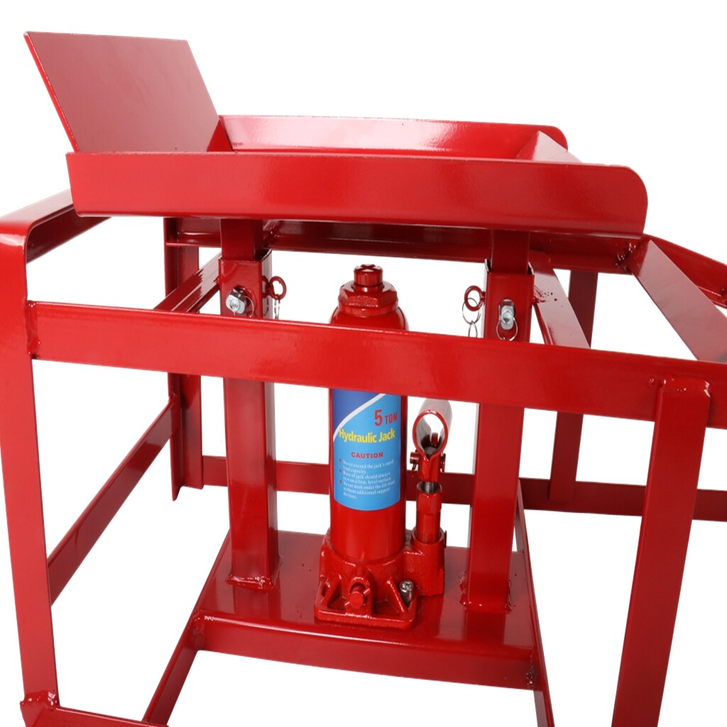 Car truck Service Ramp Lift Car Jack Hydraulic elevator 5 Ton 2-Pieces Red - Image 5