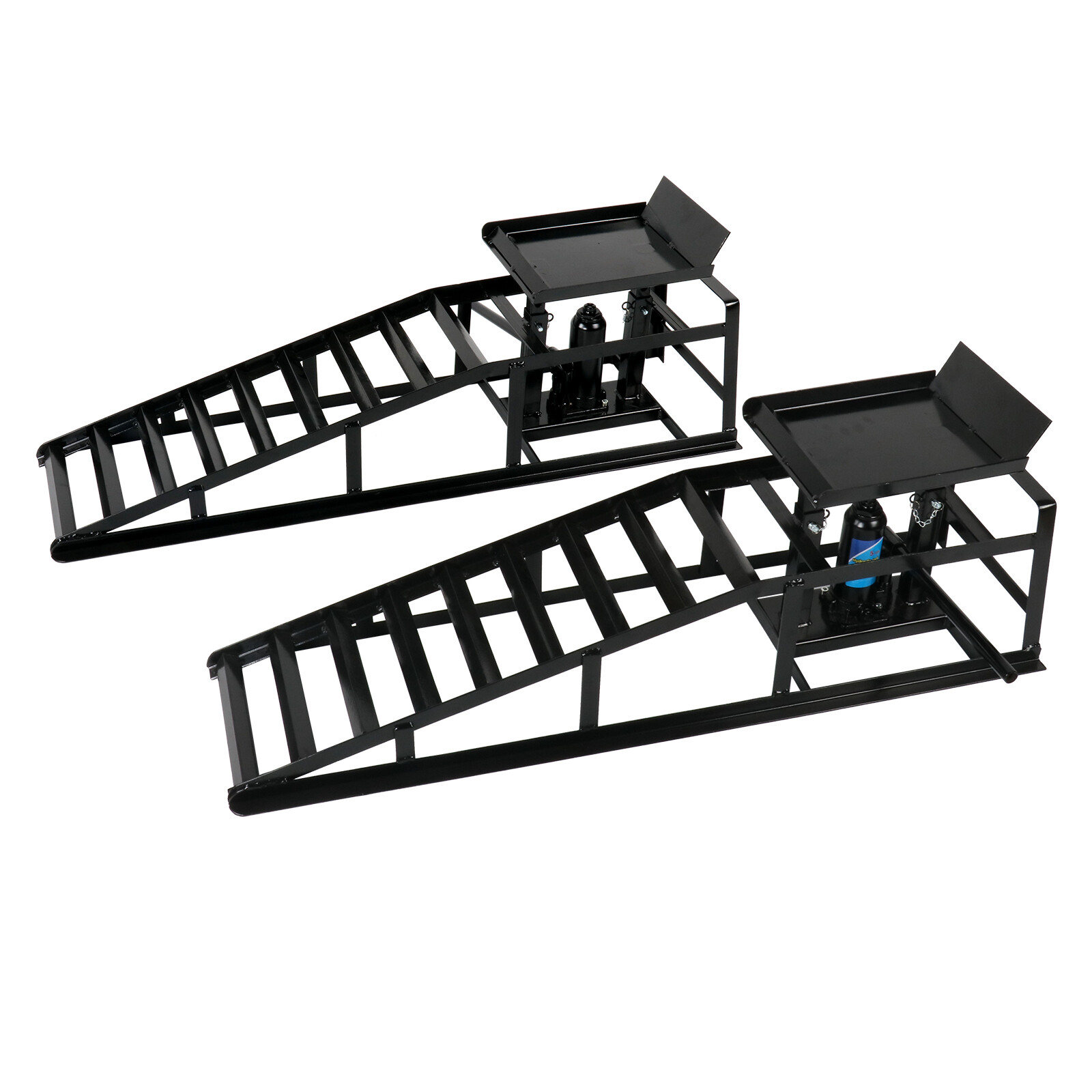 2X Heavy Duty Auto Car Truck Service Ramp Lift Car Jack Hydraulic Lift 5 Ton BK
