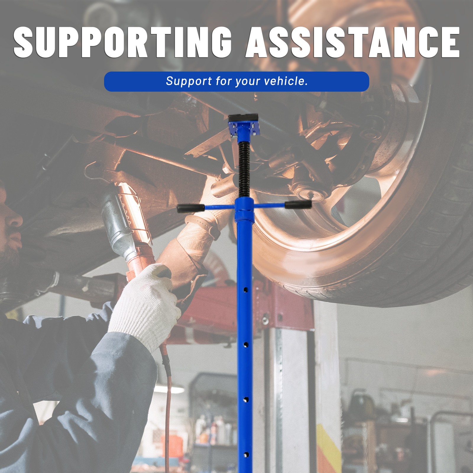 4000LBS Jack Lift Stand High Mount Tripod Under Hoist For Automotive Car Chasis - Image 4