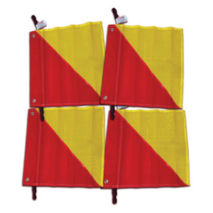 Vehicle Safety flags - kit of 4 mesh flags, oversize load, flags, truck, trailer