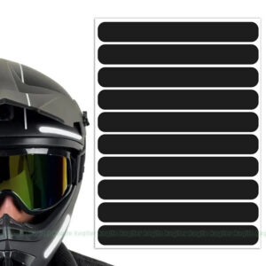 20x Black Reflective Adhesive Film Tape For Motorcycle Bike Night Safety Sticker