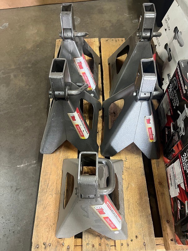Jack Stands 3 Ton 6,000 lb Pair (2) Heavy Duty Car Truck Auto Aluminum Racing