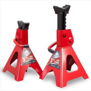 2 Pack 3 Ton Car Jack Stand Adjustable Lifting for Automotive Small SUV Truck