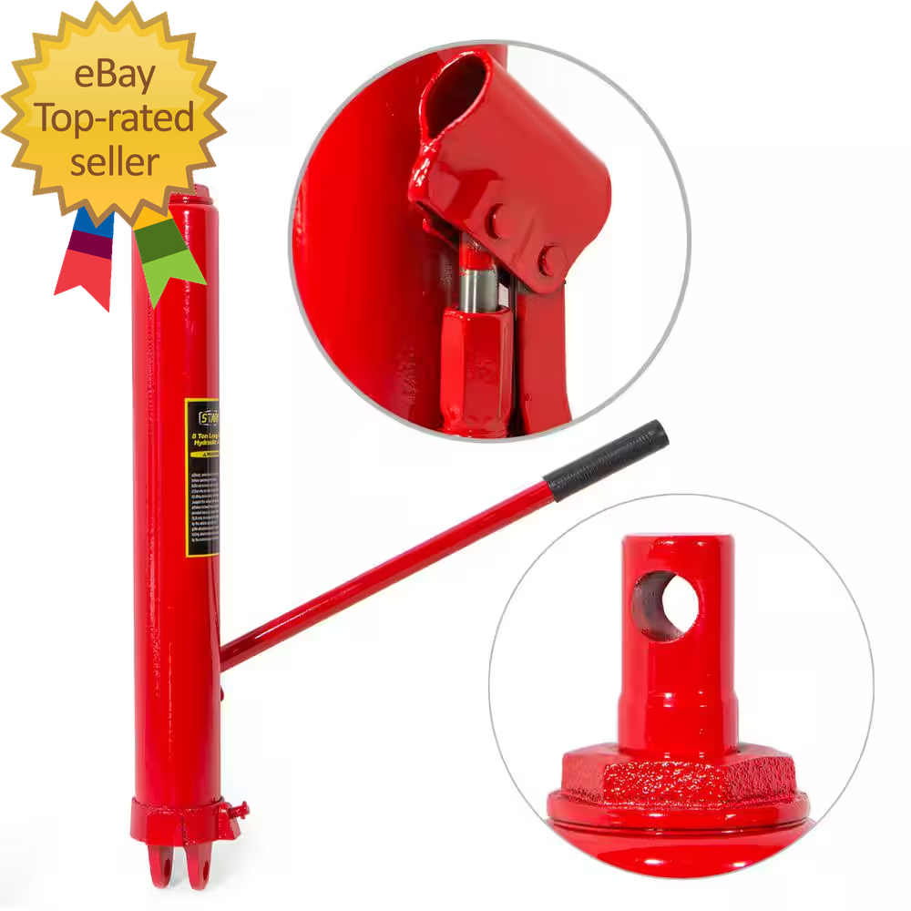 8-Ton Long Hydraulic Ram Jack Single Pump Engine Hoist Lifter - Image 2
