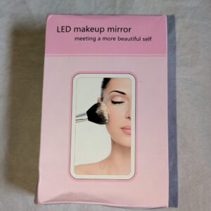Portable LED Desktop Or Automotive / Car Makeup Mirror With Stand/Clip