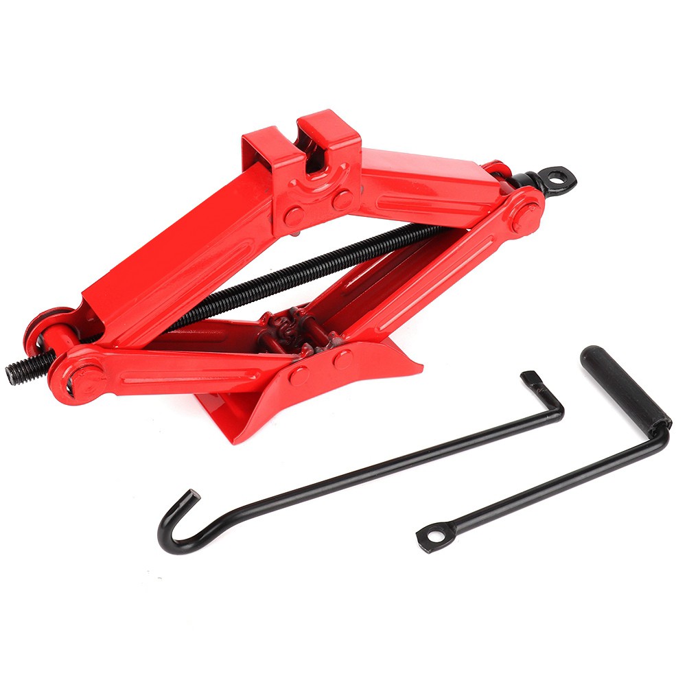 Car Automotive Scissor Jack 45 Steel Chromed Emergency Crank Lift Stand Tool ZMS