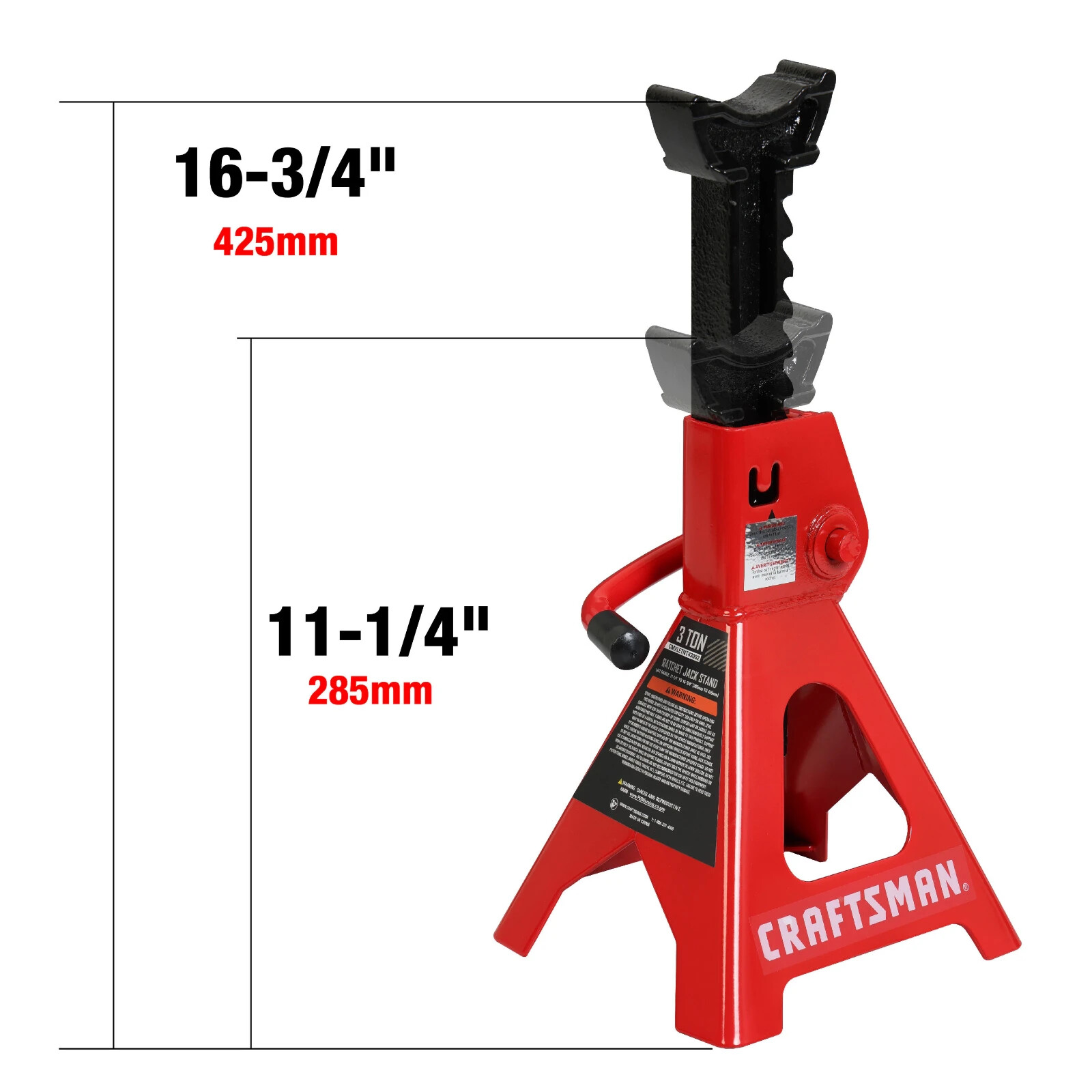 Craftsman 3 Ton Jack Stands Pair Mechanics Automotive Tool for Car Truck Lift - Image 2