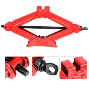 Car Automotive Scissor Jack 45 Steel Chromed Emergency Crank Lift Stand Tool❀