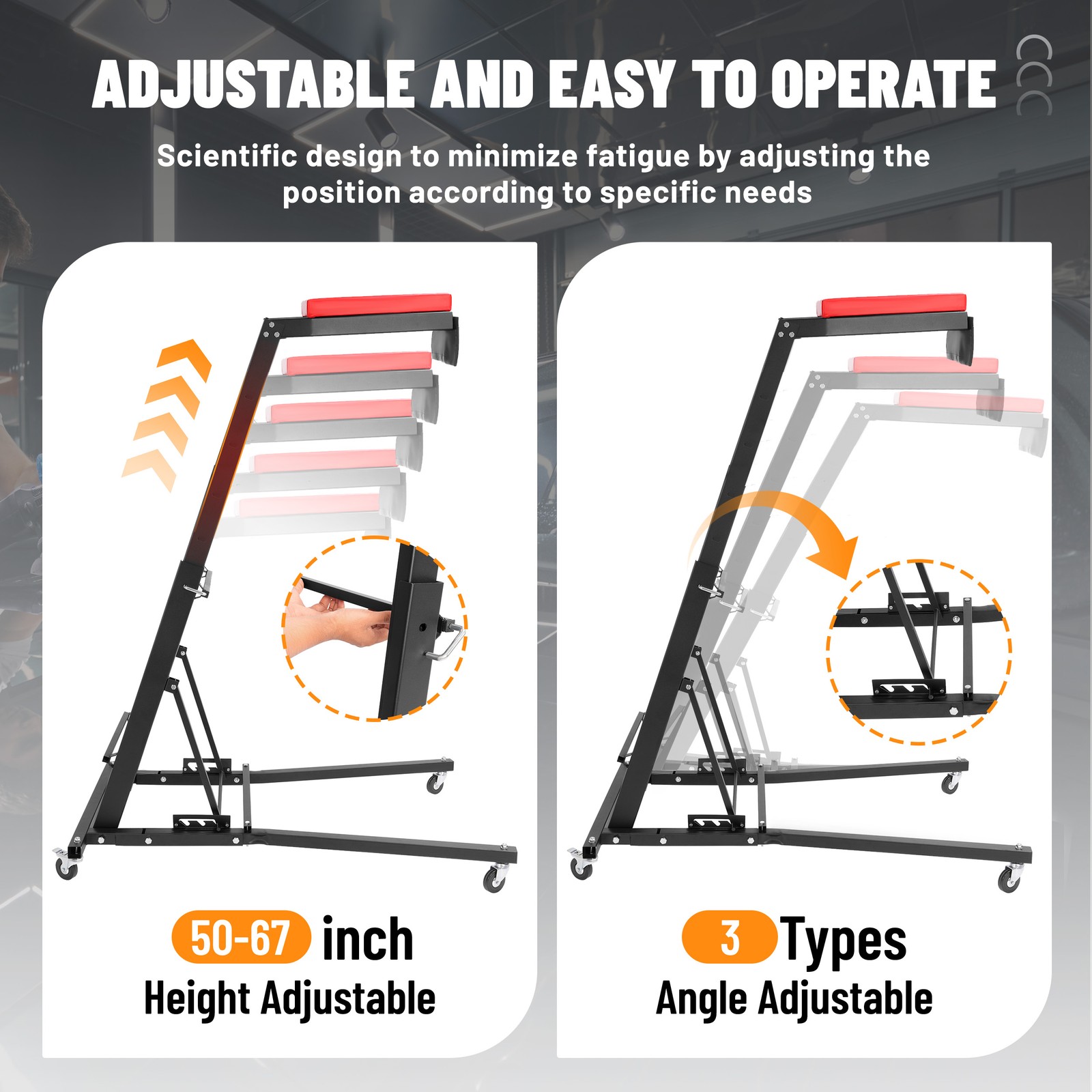 Foldable Automotive Topside Creeper Adjustable Height Movable Ladder 400Lbs - Image 4