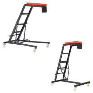 VEVOR Automotive Topside Creeper 400LBS Adjustable Height Movable with 4 Wheels