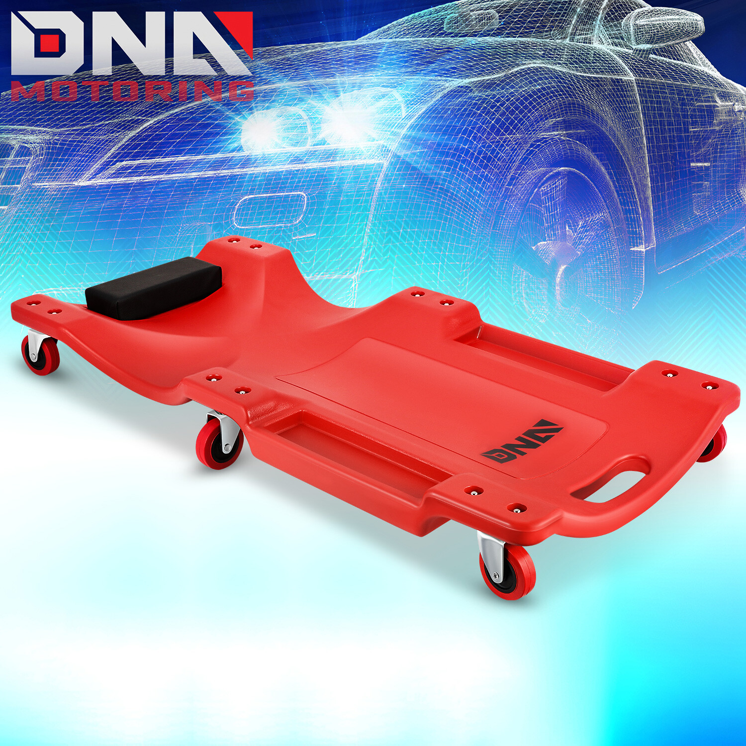 36"L X 17"W Low Profile Automotive Creeper for Garage Mechanic Rolling Under Car