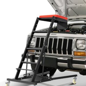Automotive Topside Creeper 400LBS Adjustable Height Movable with 4 Wheels