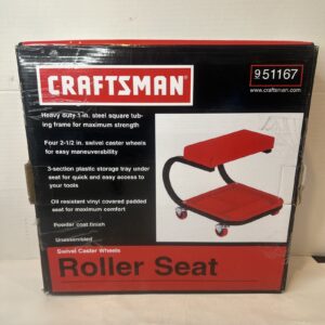 CRAFTSMAN AUTOMOTIVE ROLLER SEAT MECHANIC CREEPER CHAIR ROLLING STOOL 951167