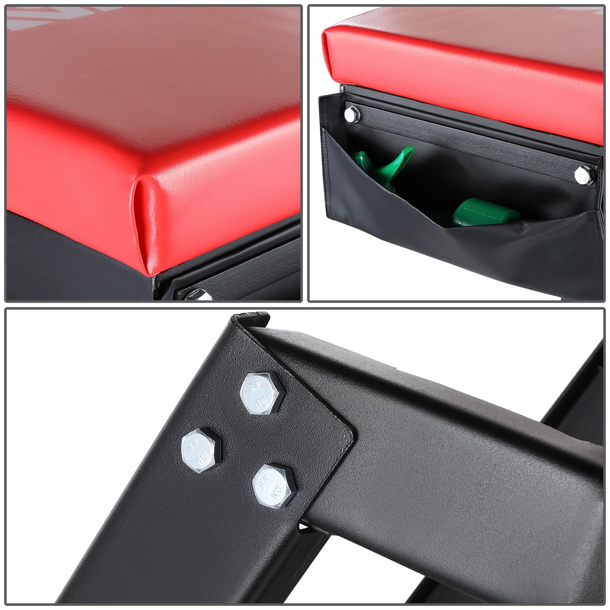 45 to 66 in Adjustable Height Foldable Automotive Engine Topside Rolling Creeper - Image 5