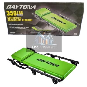 DAYTONA 350 lb Mechanic Creeper Adjustable Headrest Low-Profile Garage Tool