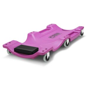 40"X 18.5" 200Lbs Purple Mechanic Blow Molded Ergonomic HDPE Automotive Creeper