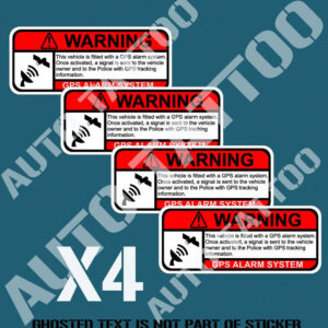 GPS TRACKING ANTI THEFT DECAL STICKER CAR TRUCK VEHICLE SECURITY SAFETY STICKERS
