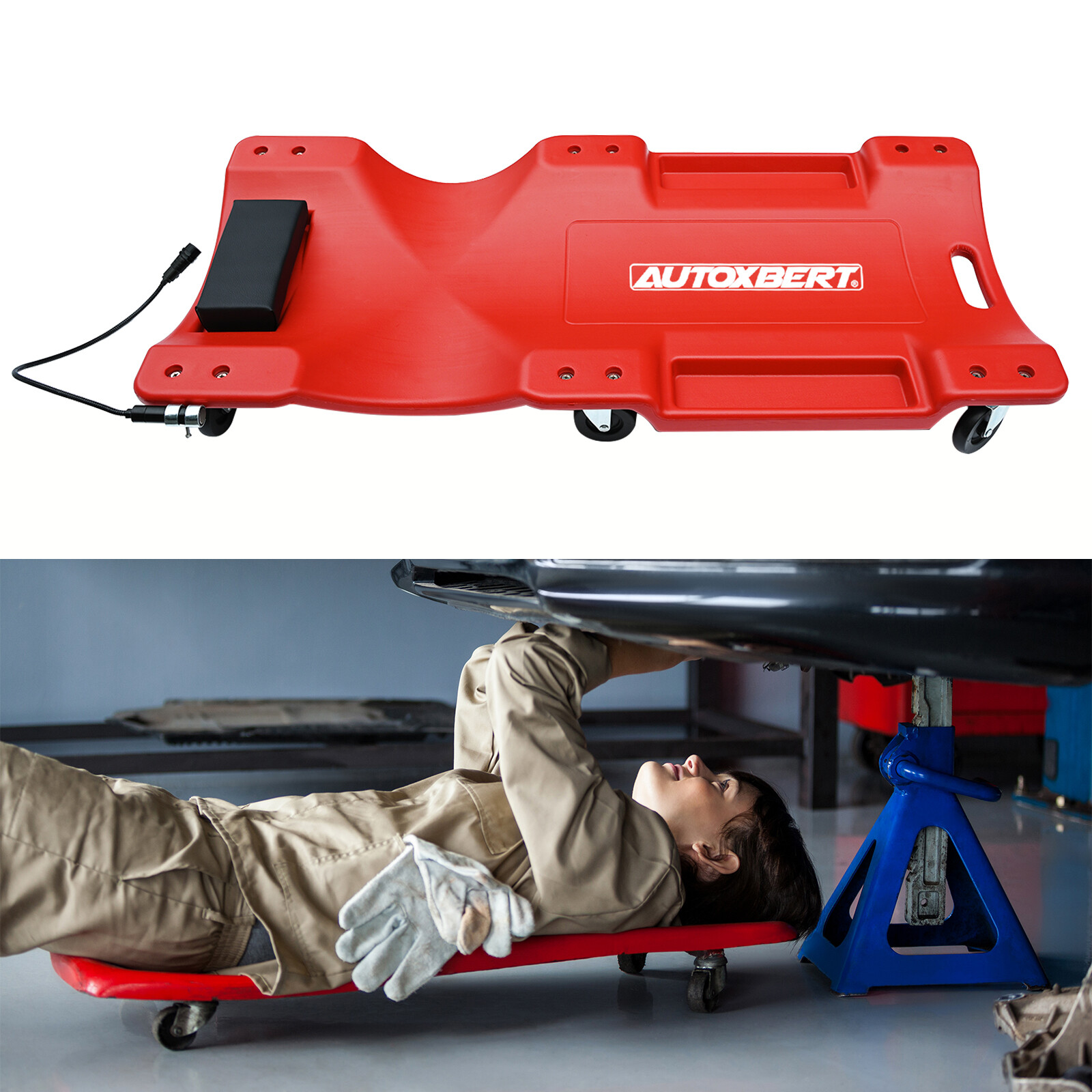 40" Professional Low Profile Mechanic Creeper Auto Repair Automotive Creeper US