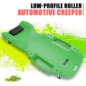 DNA Mortoring Green 48" Tool Low Profile Automotive Creeper w/Padded Headrest