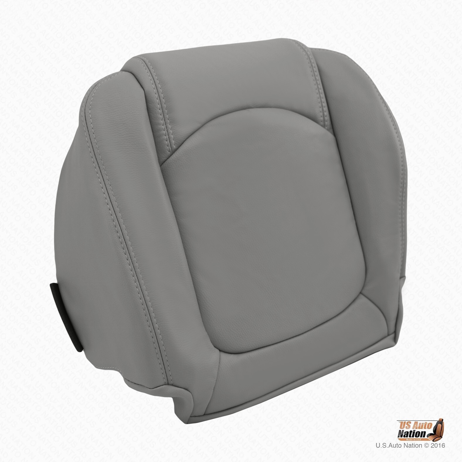 2011 2012 Chevy Traverse - Driver & Passenger Bottoms Genuine Leather Cover Gray - Image 3