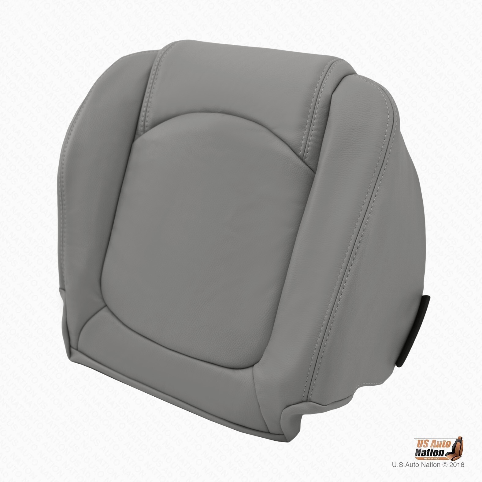 2011 2012 Chevy Traverse - Driver & Passenger Bottoms Genuine Leather Cover Gray - Image 4