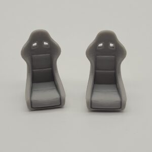 1/24, 1/25 scale racing and drifting car seats (set of 2)