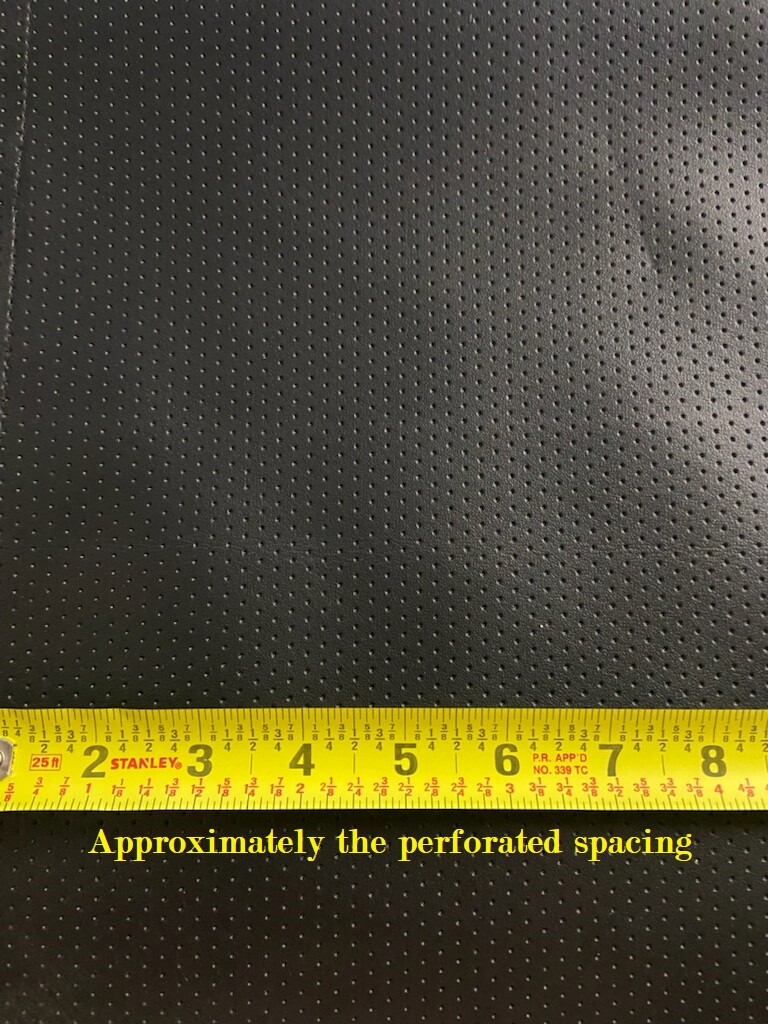 PERFORATED Upholstery Faux Leather Vinyl Fabric Automotive damage seats - Image 2