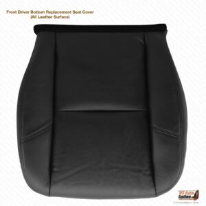 2007-2014 For GMC Sierra Leather Perf. Driver Bottom Seat Cover Ebony Black