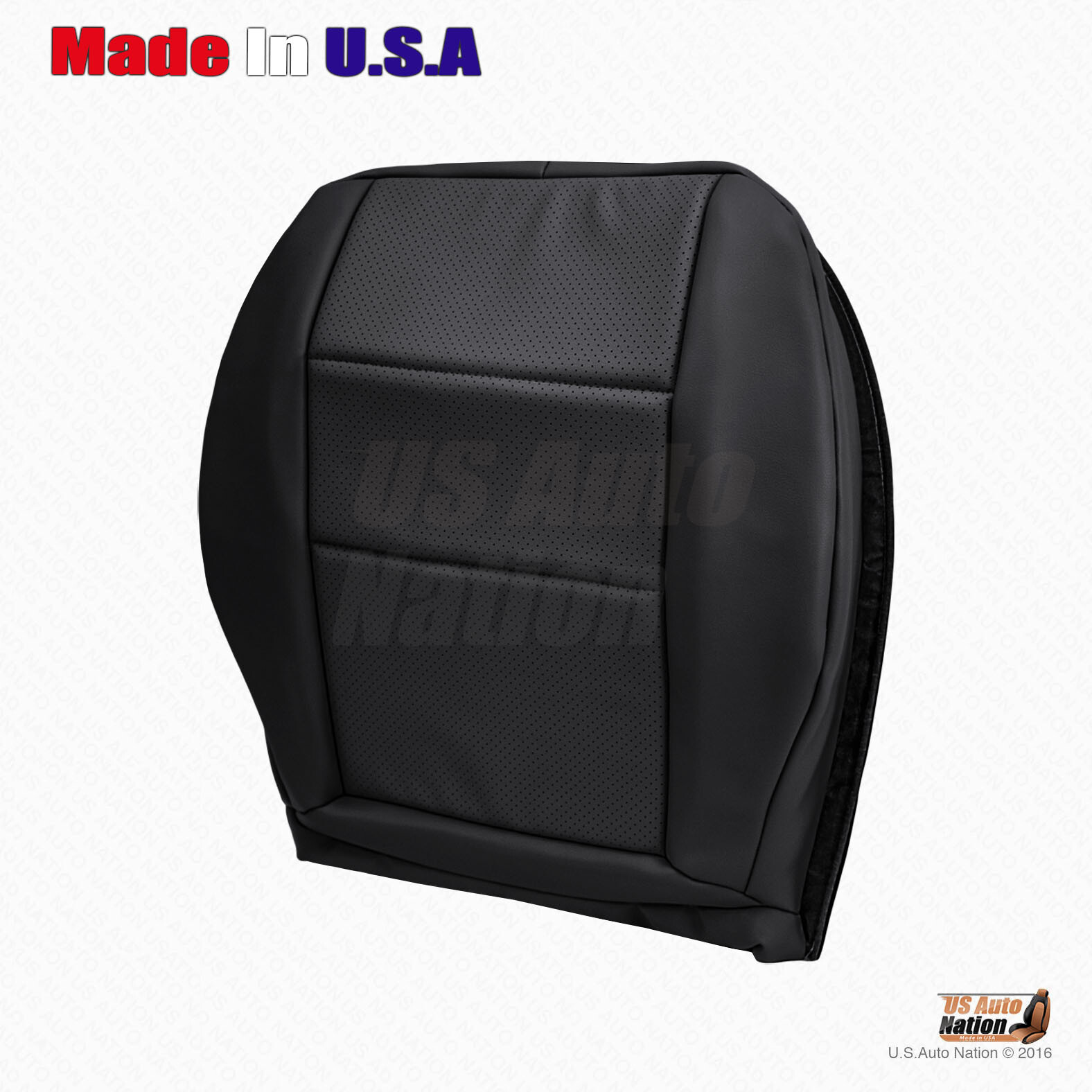 2008-2015 Mercedes Benz GLK 250 350 Driver Side Bottom Leather Seat Cover Black - Image 2