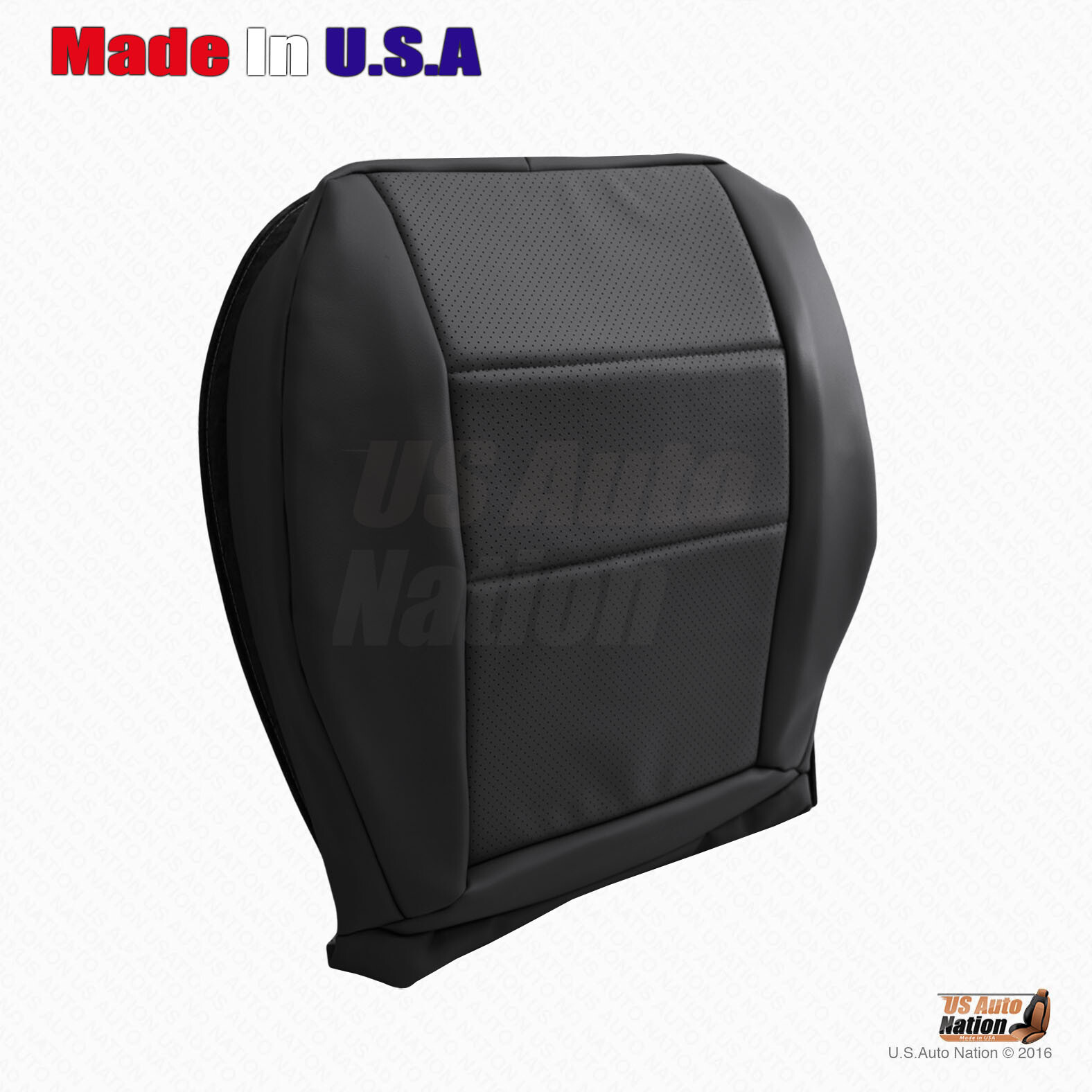 2008-2015 Mercedes Benz GLK 250 350 Driver Side Bottom Leather Seat Cover Black - Image 3