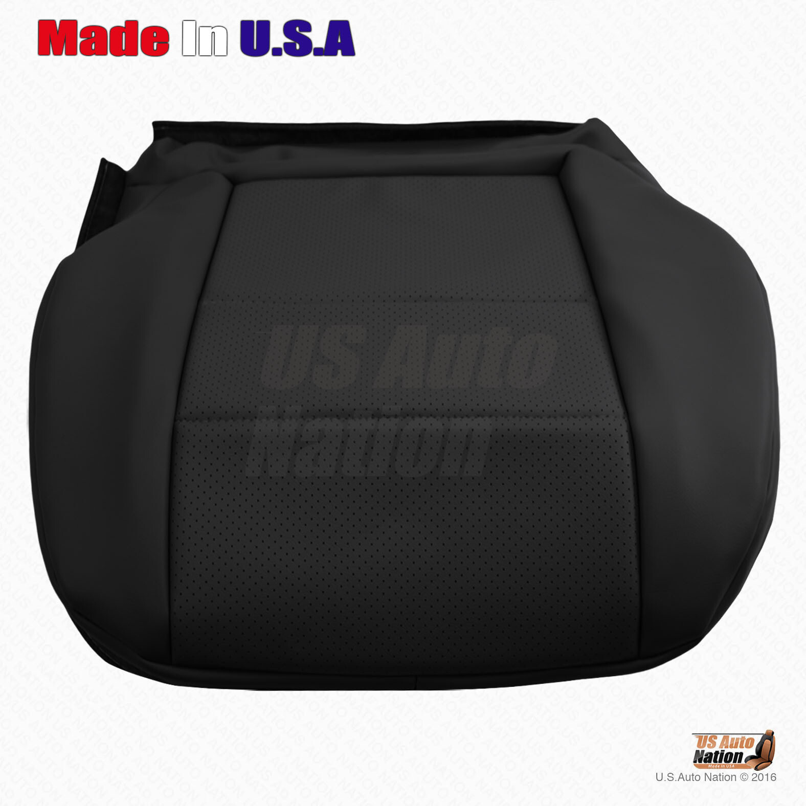 2008-2015 Mercedes Benz GLK 250 350 Driver Side Bottom Leather Seat Cover Black - Image 4