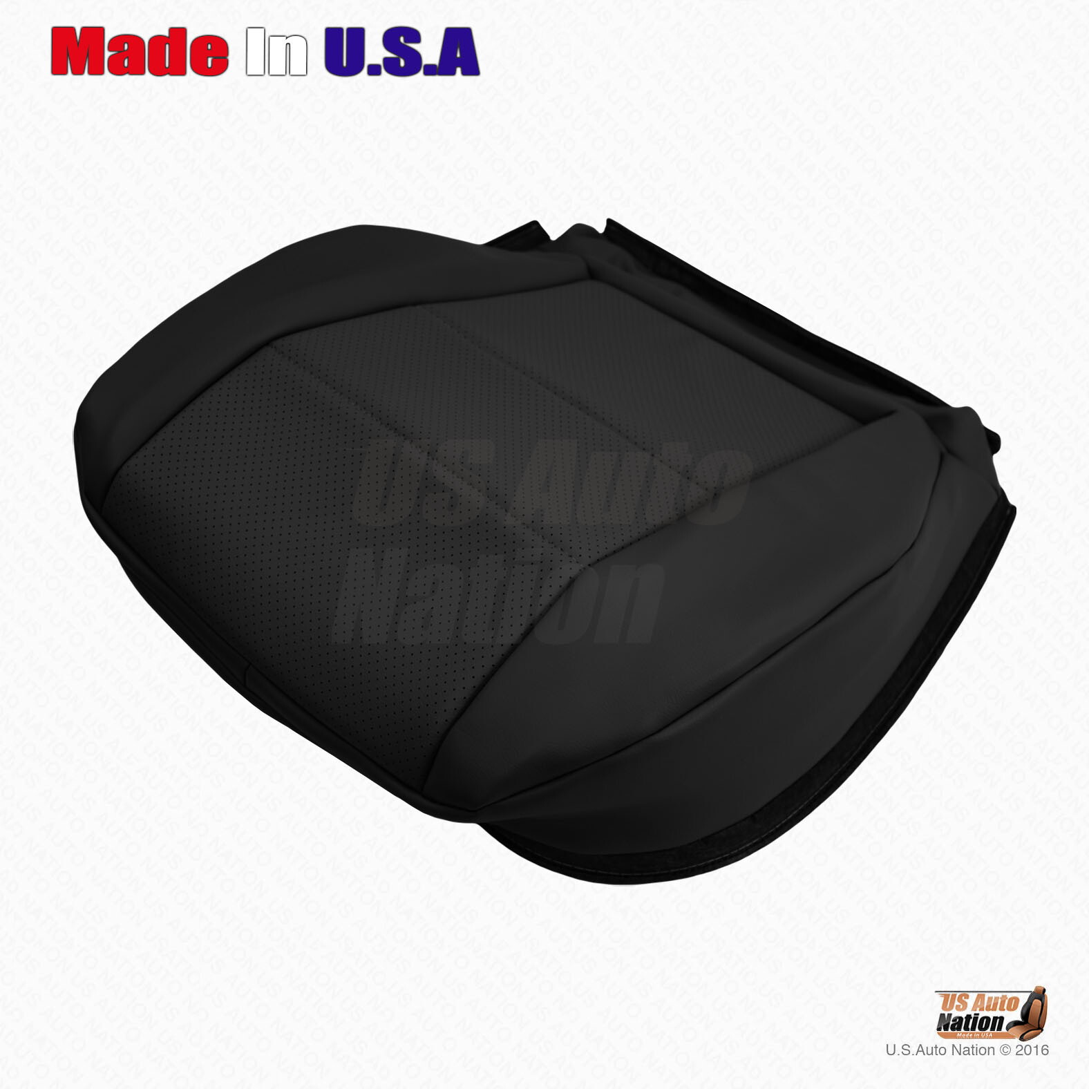 2008-2015 Mercedes Benz GLK 250 350 Driver Side Bottom Leather Seat Cover Black - Image 5