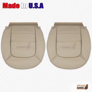 2002 - 2005 Ford Explorer Driver & Passenger Bottoms Genuine Leather Cover Tan