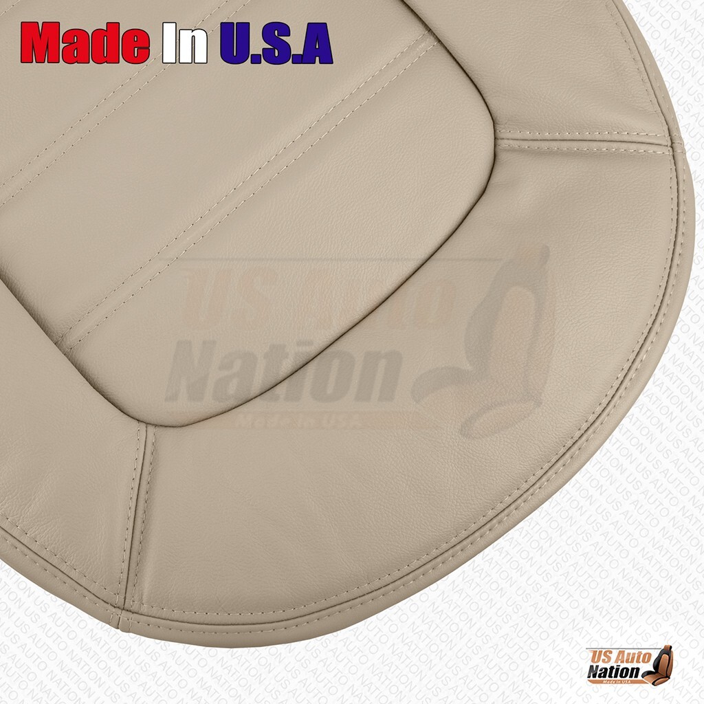 2002 - 2005 Ford Explorer Driver & Passenger Bottoms Genuine Leather Cover Tan - Image 2