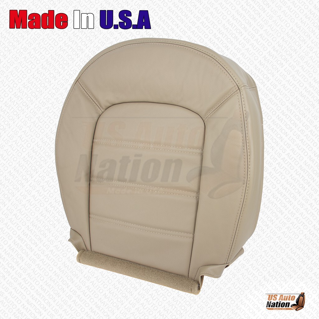 2002 - 2005 Ford Explorer Driver & Passenger Bottoms Genuine Leather Cover Tan - Image 3