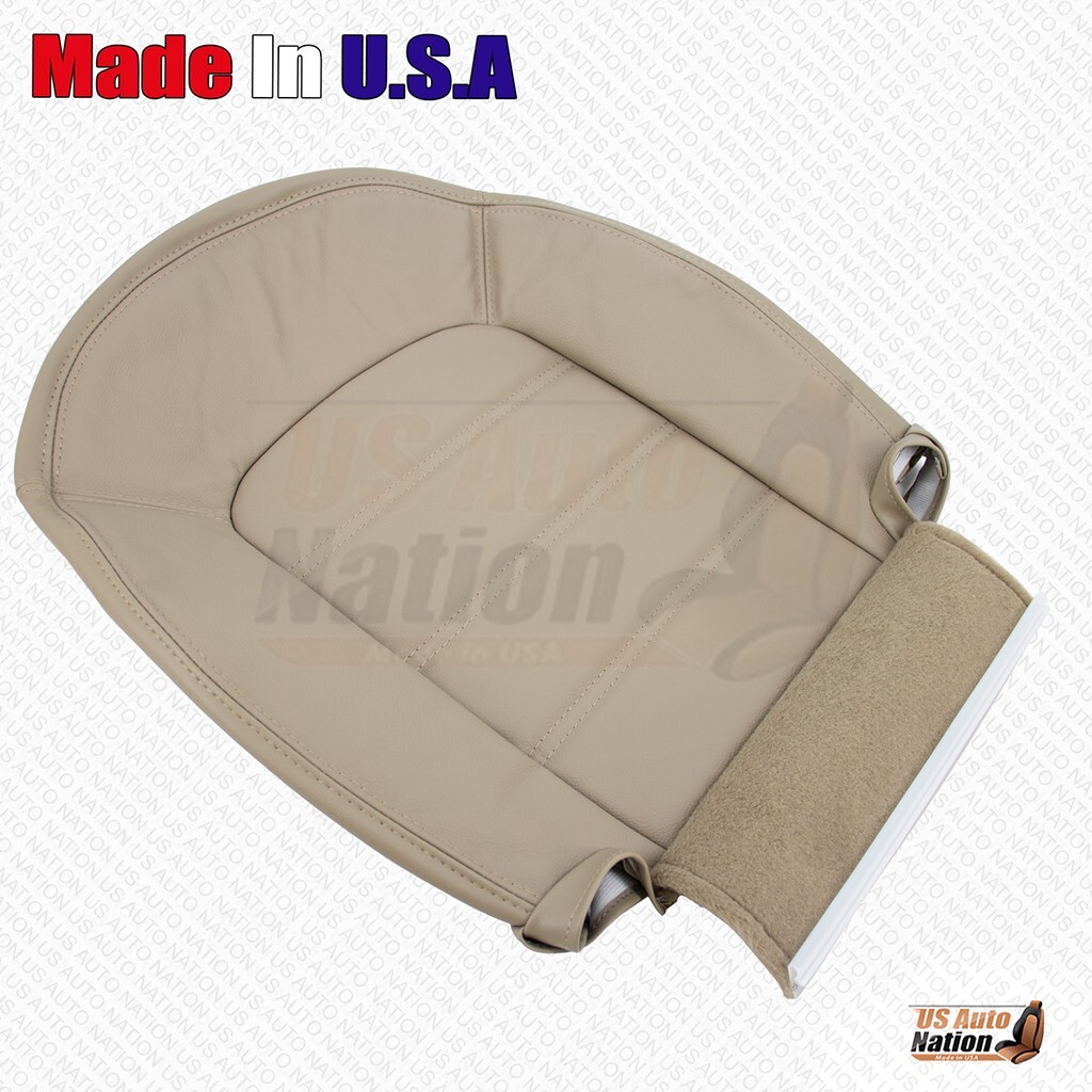 2002 - 2005 Ford Explorer Driver & Passenger Bottoms Genuine Leather Cover Tan - Image 5