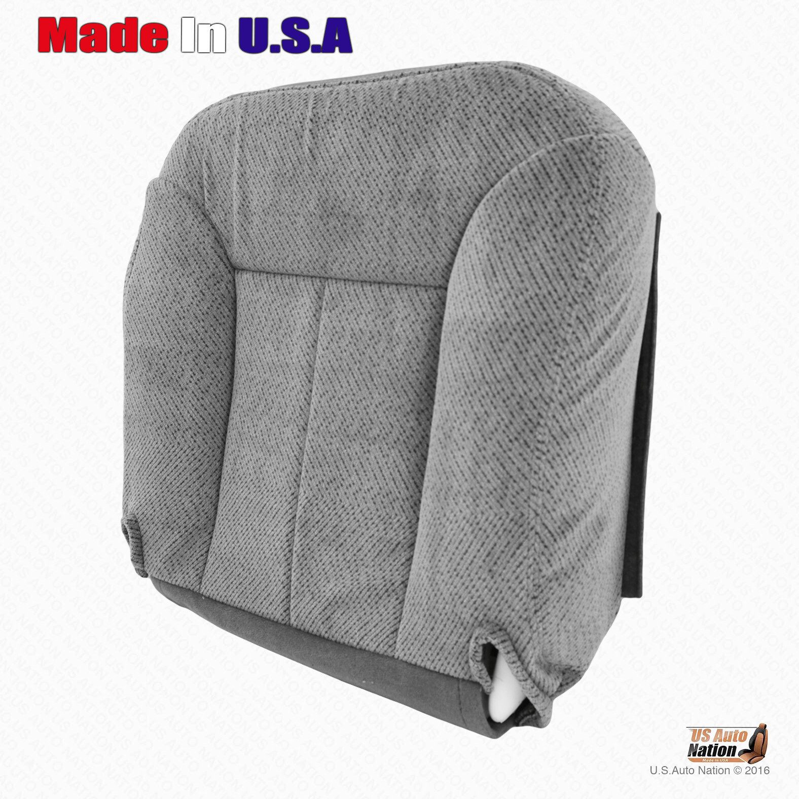 1995 1996 1997 1998 1999 Chevy Silverado Driver Bottom Gray Cloth Seat Cover - Image 4