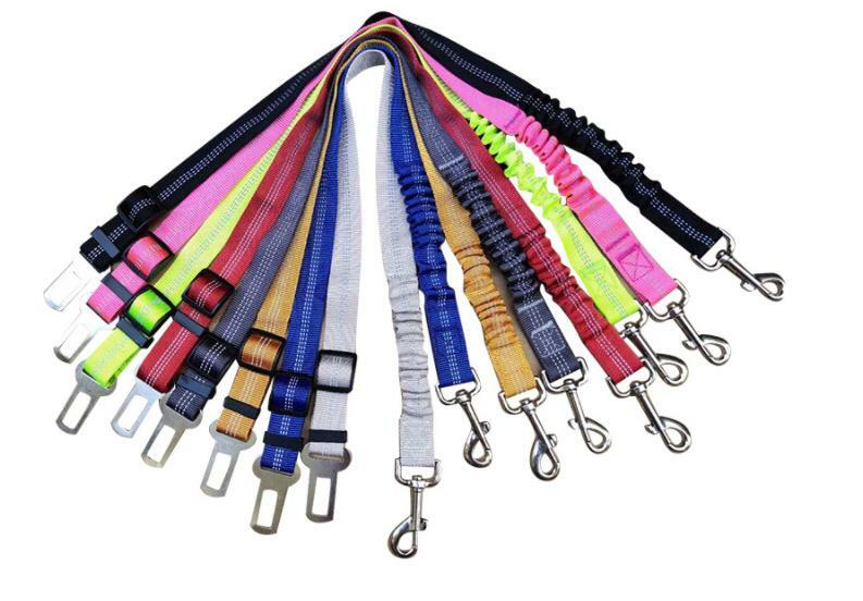 Anti Shock Pet Dog Car Seat Belt Clip Bungee Lead Vehicle Travel Safety Harness - Image 2