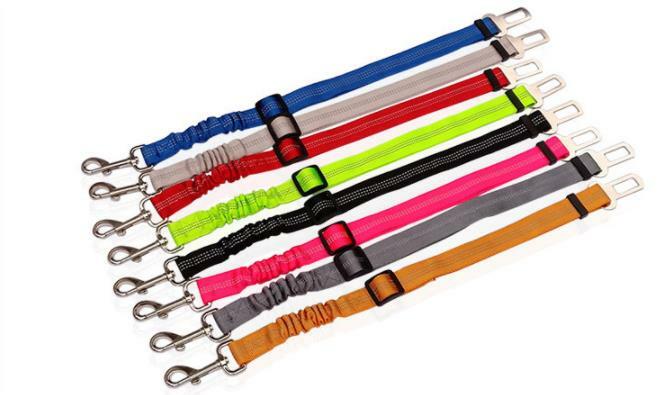 Anti Shock Pet Dog Car Seat Belt Clip Bungee Lead Vehicle Travel Safety Harness - Image 3