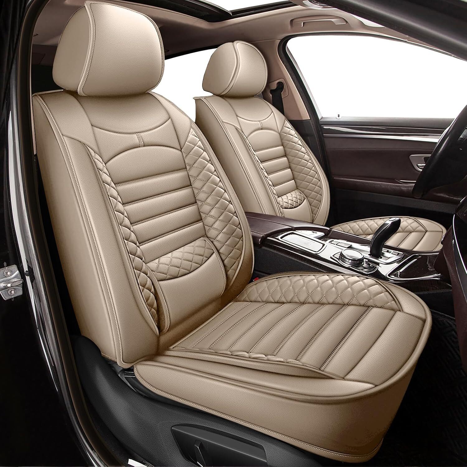 Seat Covers Leather Waterproof Automotive Seat Protector For Nissan (2/5 Seats) - Image 2