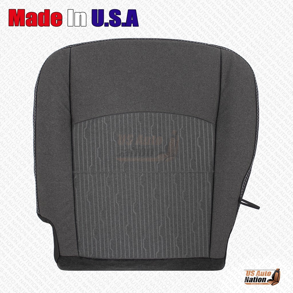 2019-2024 Dodge Ram 2500 3500 4500 5500 Cloth Driver Bottom Seat Cover Gray