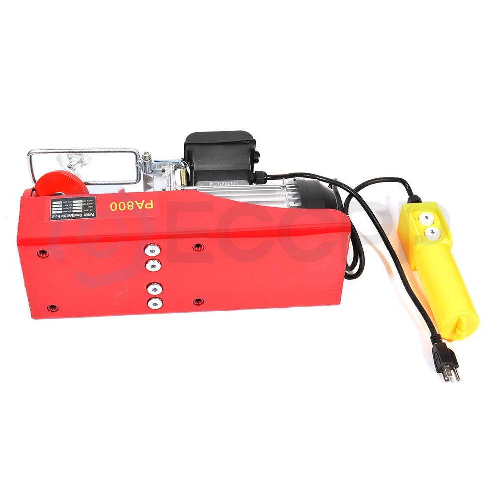 1500lb 700kg Electric Hoist Winch Lifting Engine Crane Automotive Steel Garage - Image 3