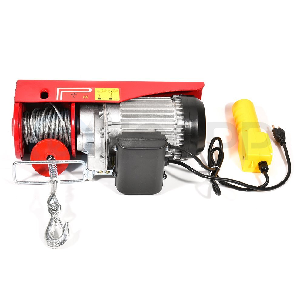 1500lb 700kg Electric Hoist Winch Lifting Engine Crane Automotive Steel Garage - Image 4